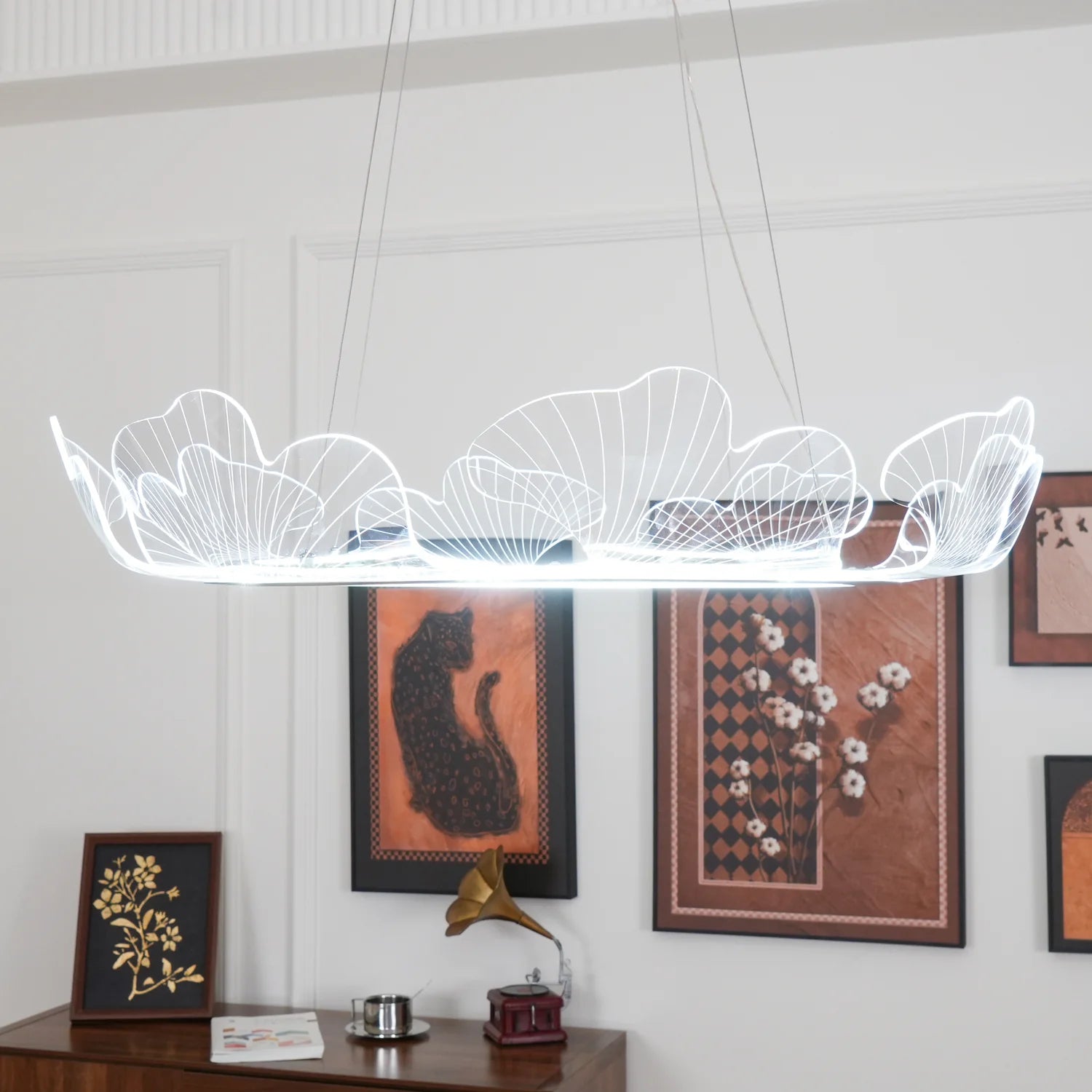 OceanicTide Azure Acrylic Chandelier