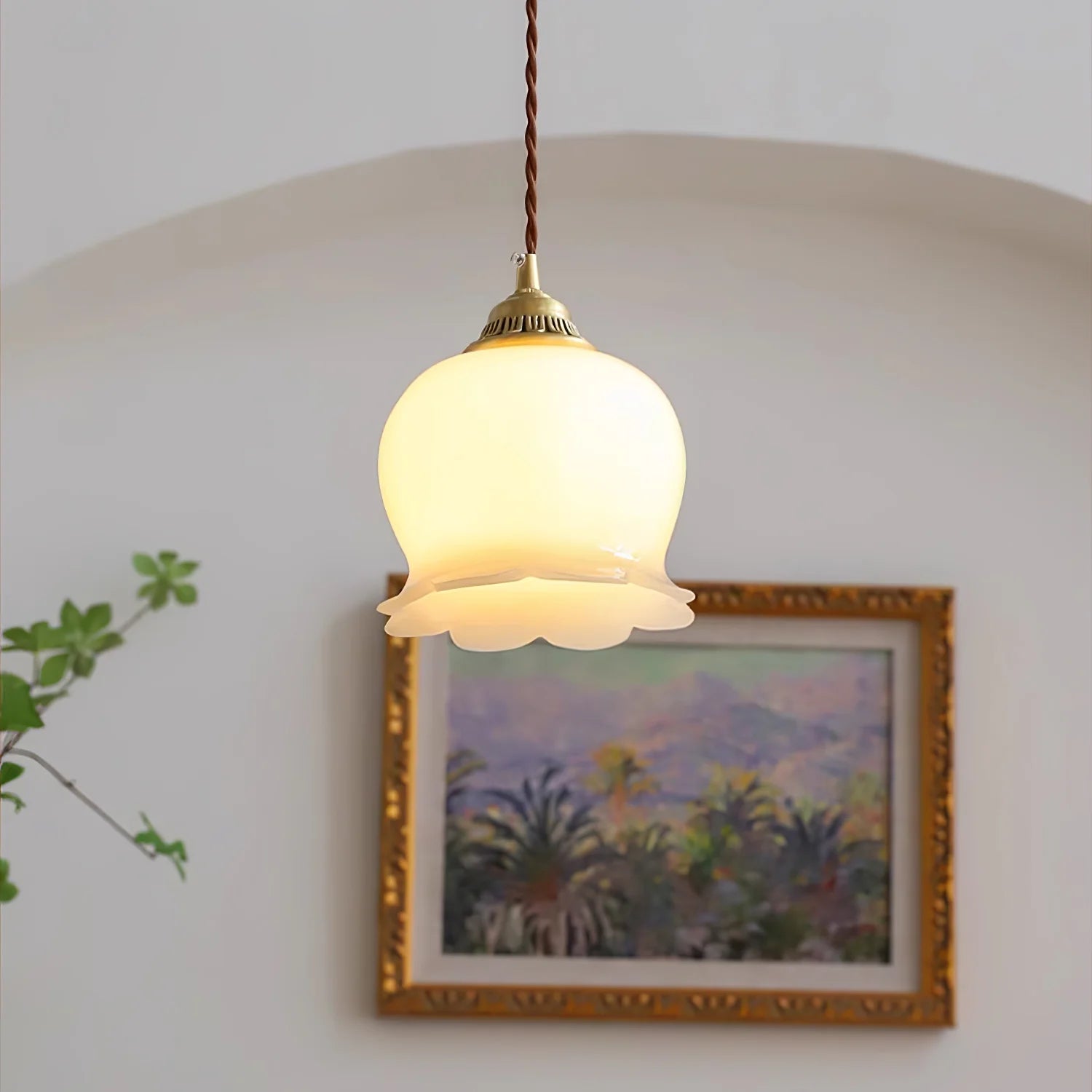 AuroraBloom Glass Pendant Light