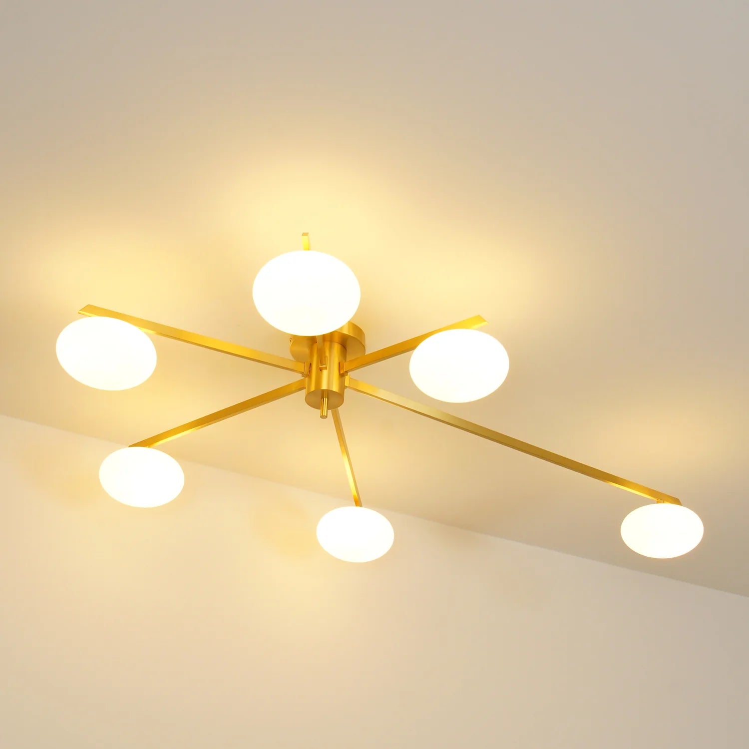 AstroAxis Linear Glass Ceiling Light