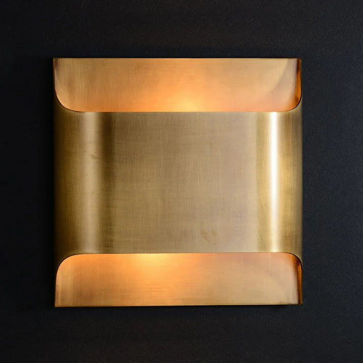 LegacyCube Brass Geometry Wall Light
