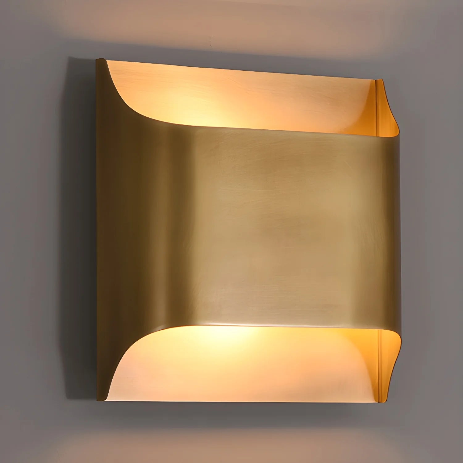 LegacyCube Brass Geometry Wall Light