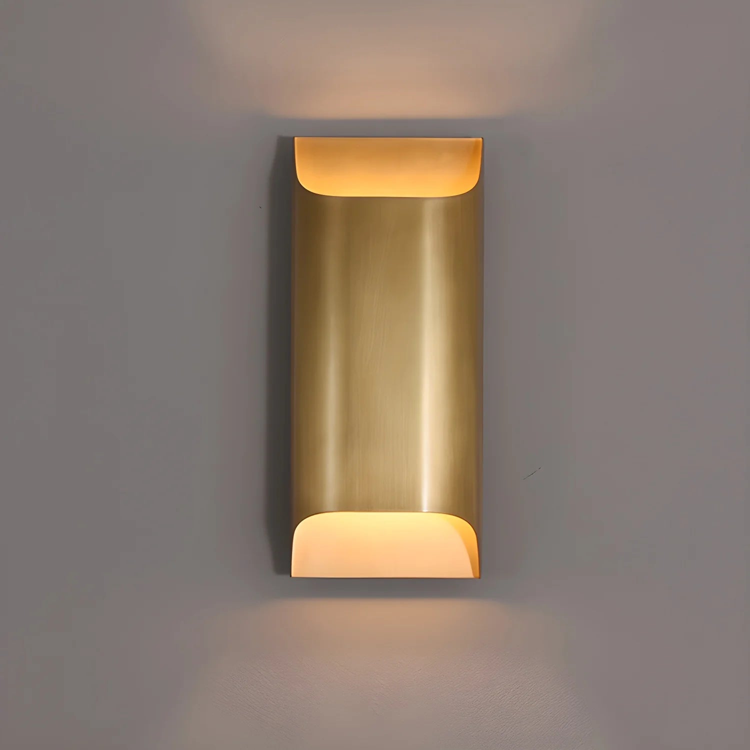 LegacyCube Brass Geometry Wall Light
