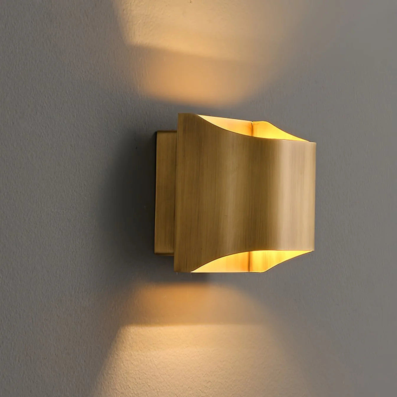 LegacyCube Brass Geometry Wall Light
