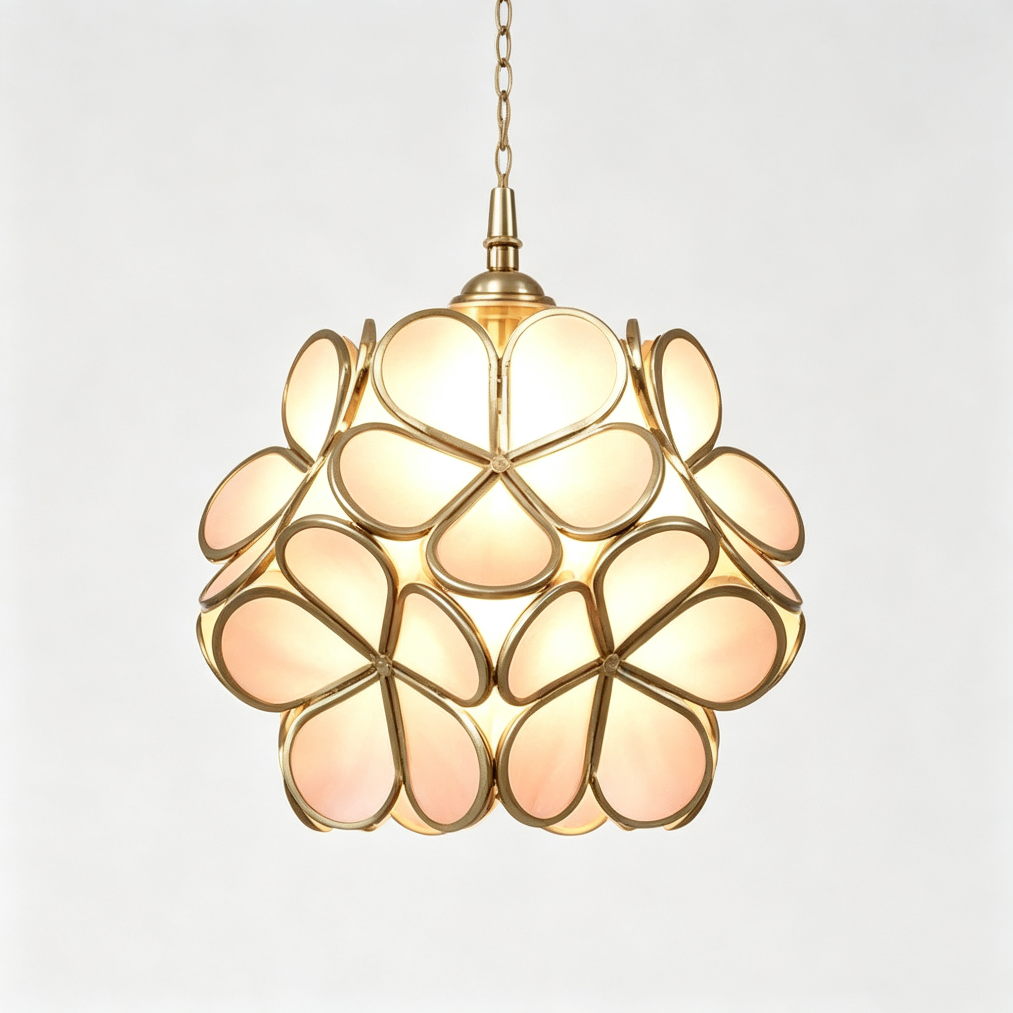FloraMist Petal Glass Pendant