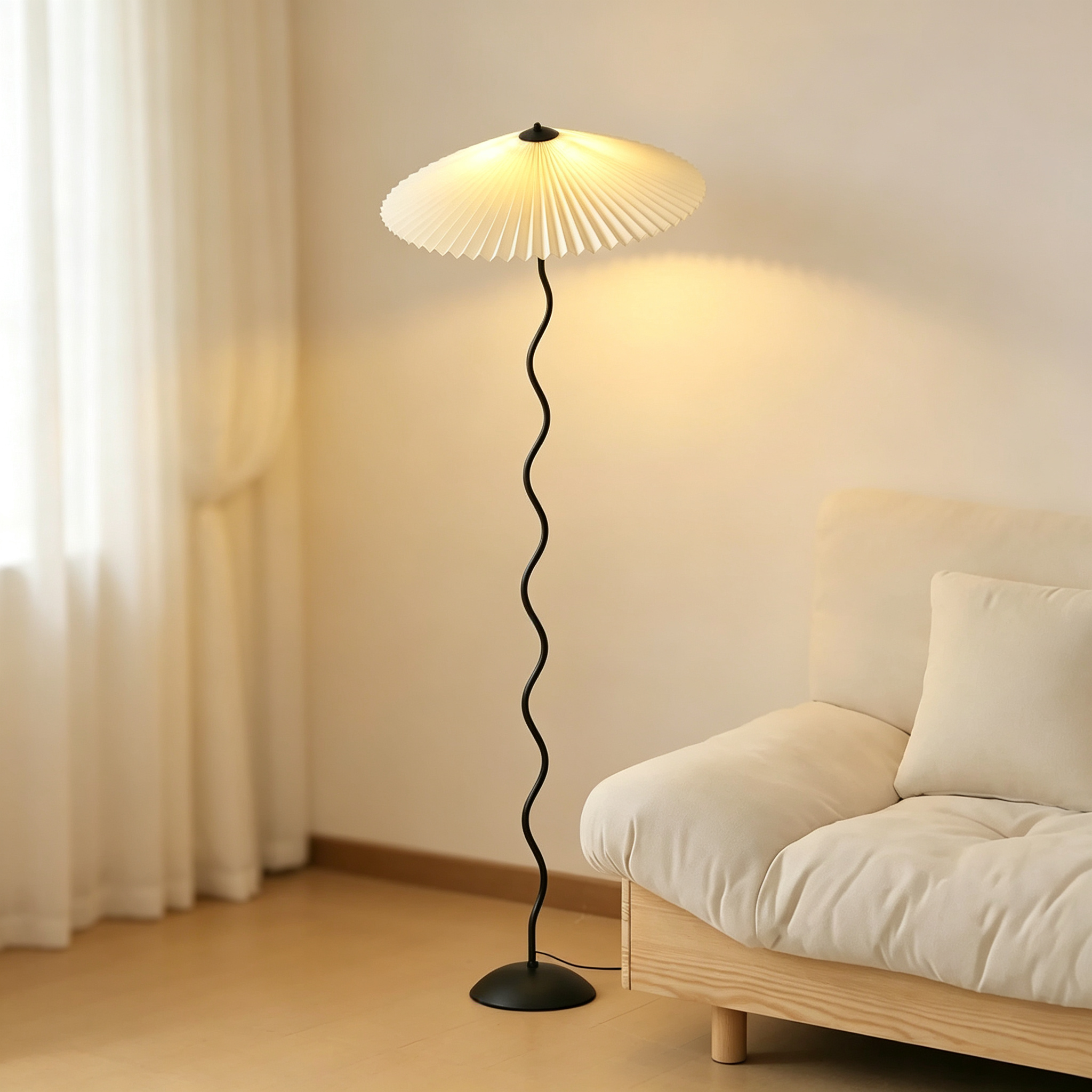 HeritagePleat Textile Floor Lamp
