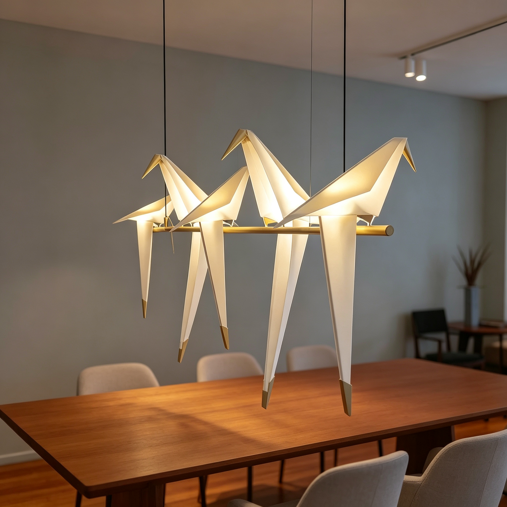OrigamiFlight LED Bird Chandelier