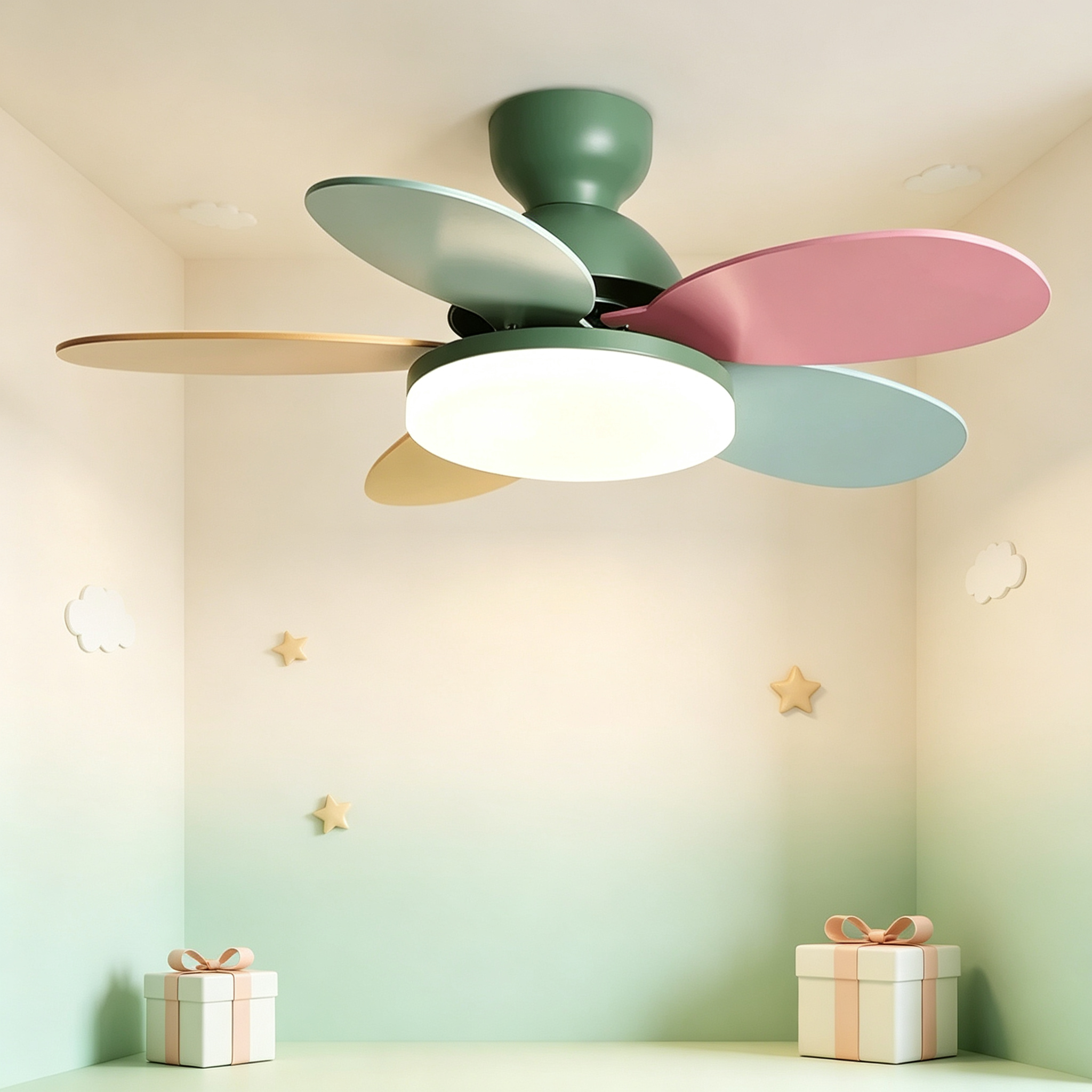 PetalBreeze Chromatic Fan Light