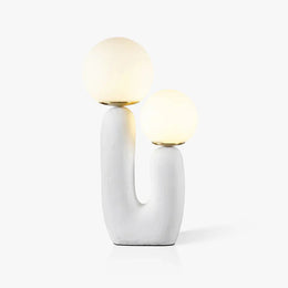 Modern Cactus Orb Glass Table Lamp