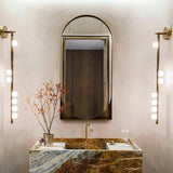 BrassLumina Glass Bar Wall Light