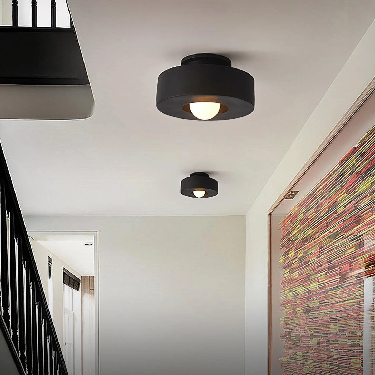 OrbitalSphere Resin Ceiling Lamp