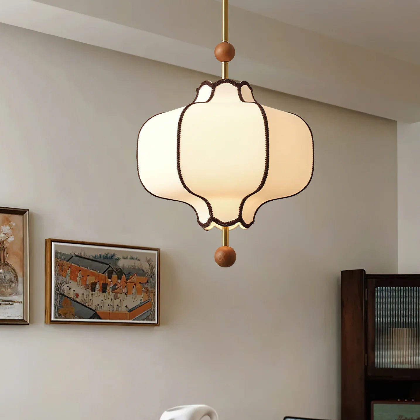 DoricDome Vintage Fabric Pendant