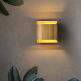 LegacyCube Brass Geometry Wall Light