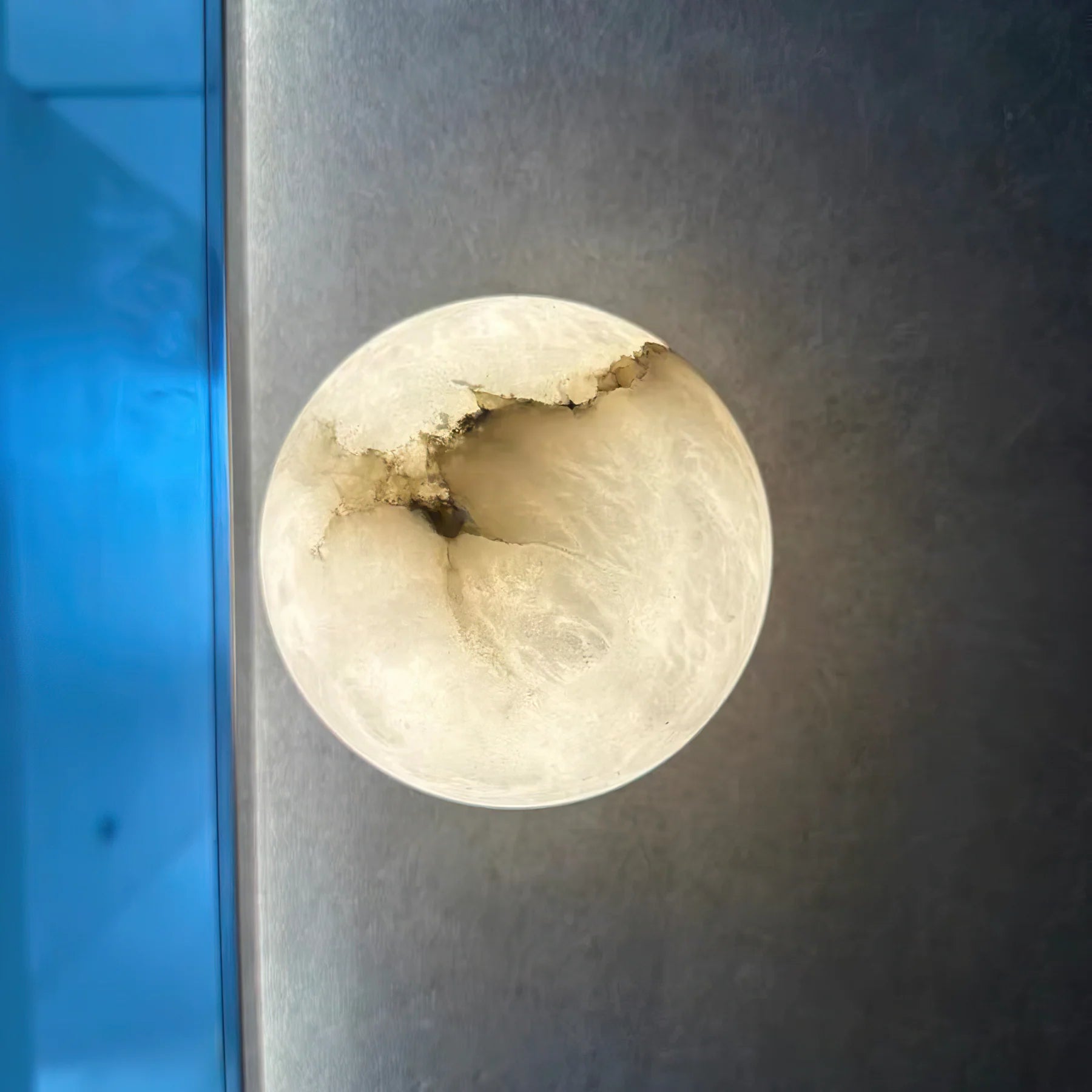 AlabasterMoon Globe Wall Sconce