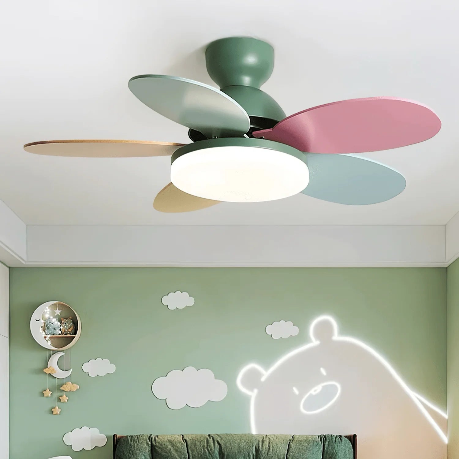 PetalBreeze Chromatic Fan Light