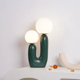 OasisSphere Glass Cactus Table Lamp
