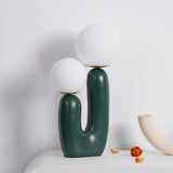 OasisSphere Glass Cactus Table Lamp