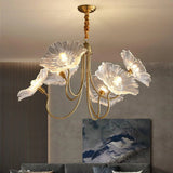 LotusZenith Crystal Glass Chandelier