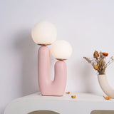 OasisSphere Glass Cactus Table Lamp