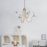 LotusZenith Crystal Glass Chandelier