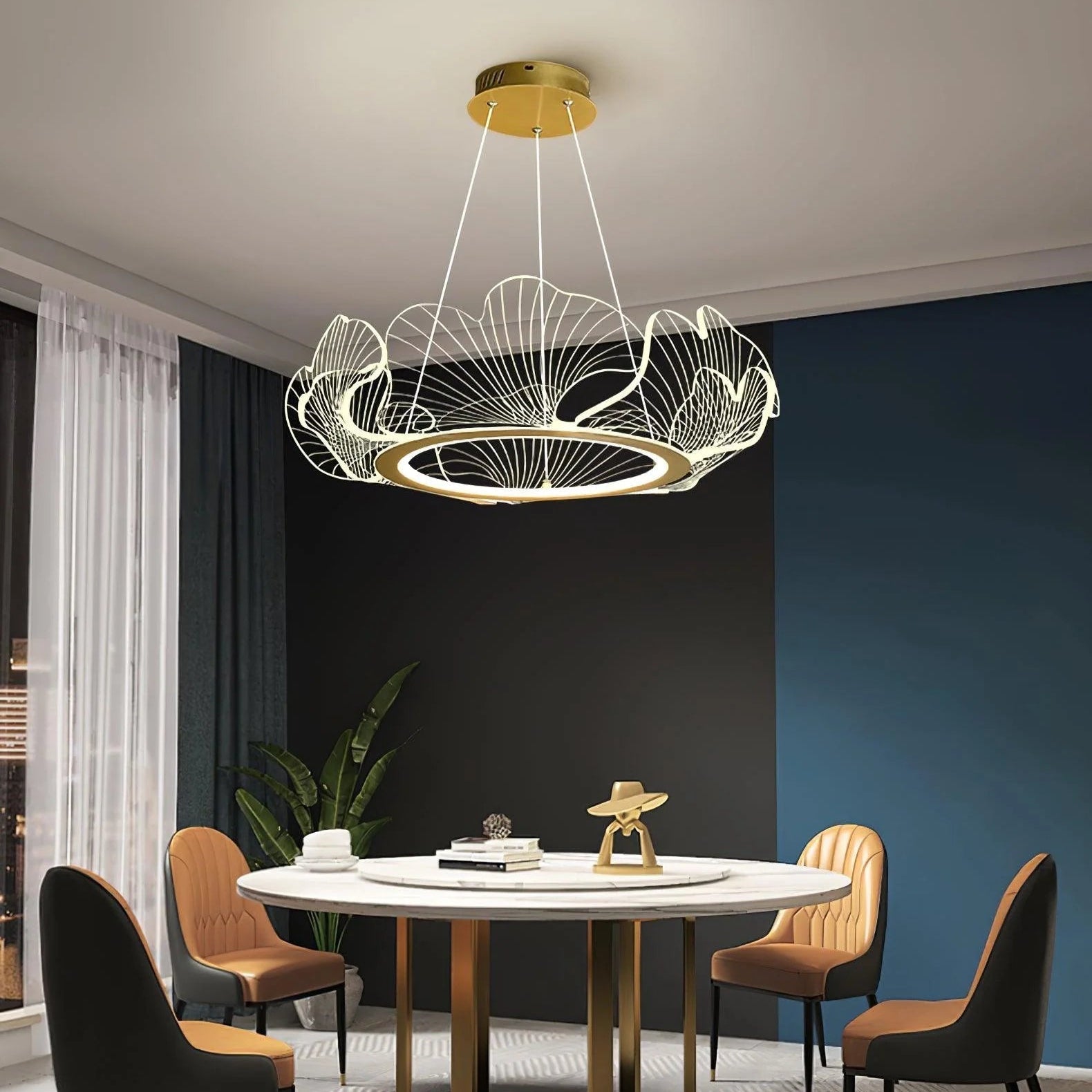 OceanicTide Azure Acrylic Chandelier