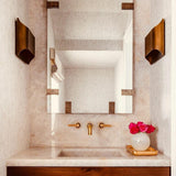 LegacyCube Brass Geometry Wall Light