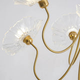 LotusZenith Crystal Glass Chandelier