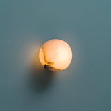AlabasterMoon Globe Wall Sconce