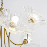 LotusZenith Crystal Glass Chandelier