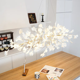 Chic FloraPetals Jade Chandelier