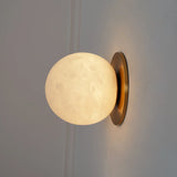 AlabasterMoon Globe Wall Sconce