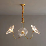 LotusZenith Crystal Glass Chandelier