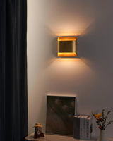LegacyCube Brass Geometry Wall Light