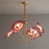 LotusZenith Crystal Glass Chandelier