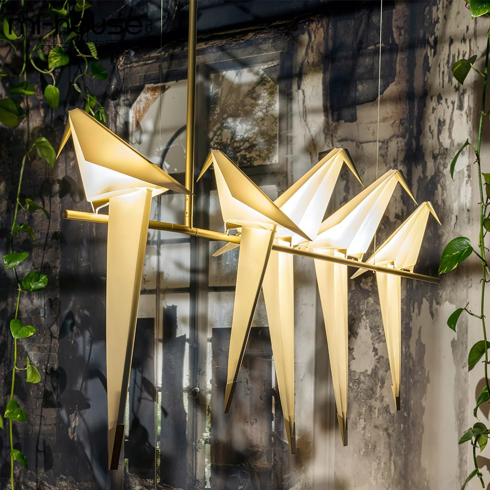 OrigamiFlight LED Bird Chandelier
