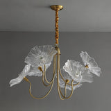 LotusZenith Crystal Glass Chandelier