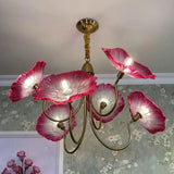 LotusZenith Crystal Glass Chandelier