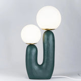 OasisSphere Glass Cactus Table Lamp