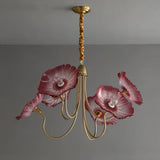 LotusZenith Crystal Glass Chandelier