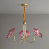 LotusZenith Crystal Glass Chandelier