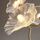 LotusZenith Crystal Glass Chandelier