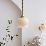 AuroraBloom Glass Pendant Light