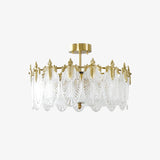 GalaxyWeave Intricate Glass Chandelier