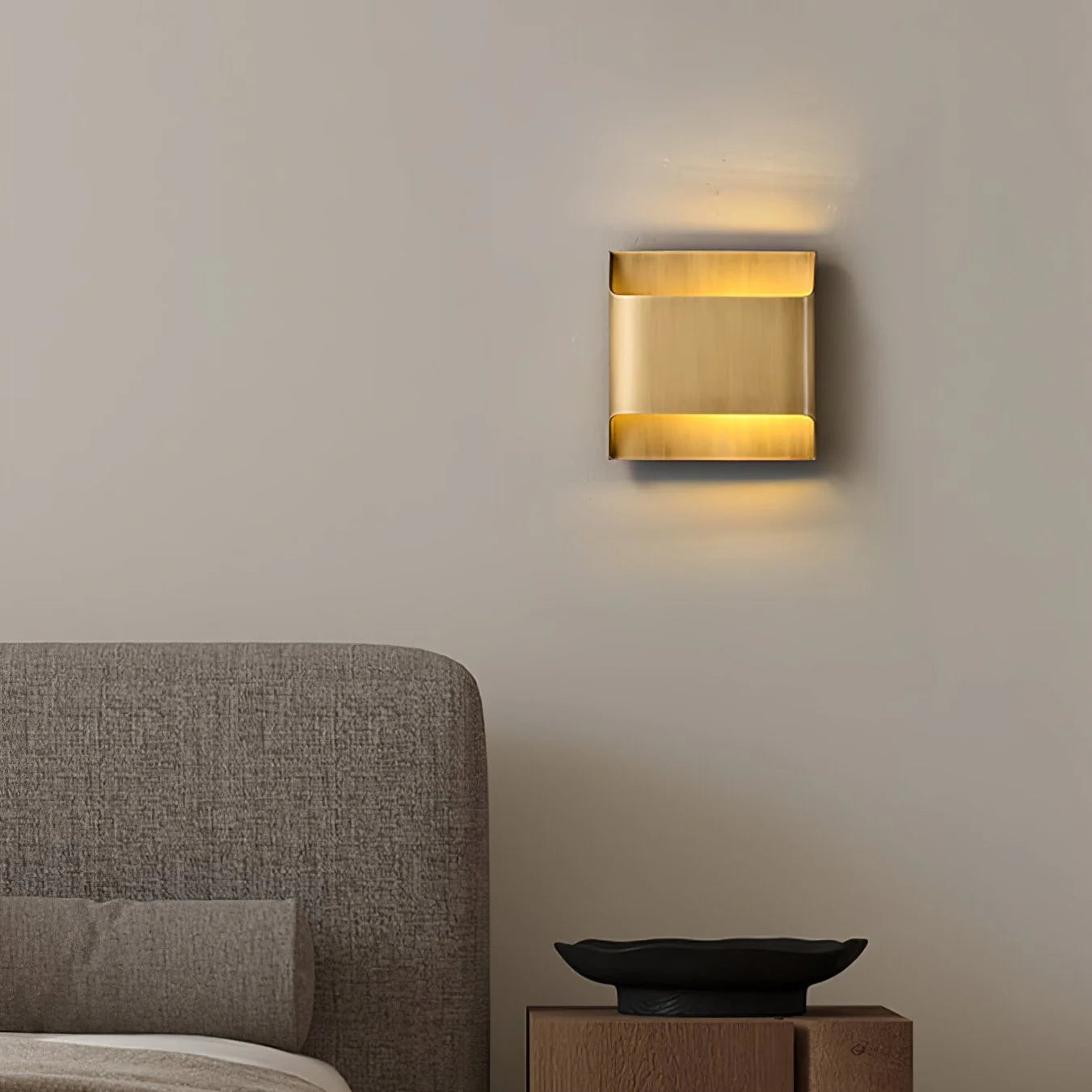 LegacyCube Brass Geometry Wall Light