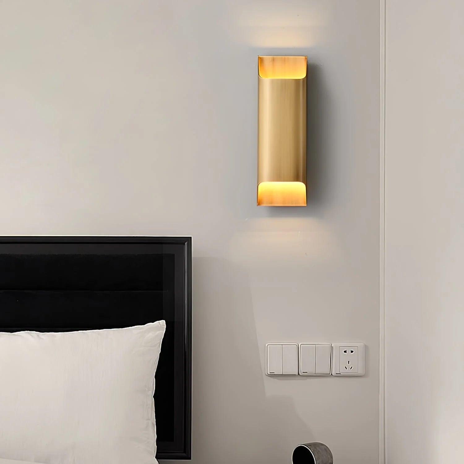 LegacyCube Brass Geometry Wall Light