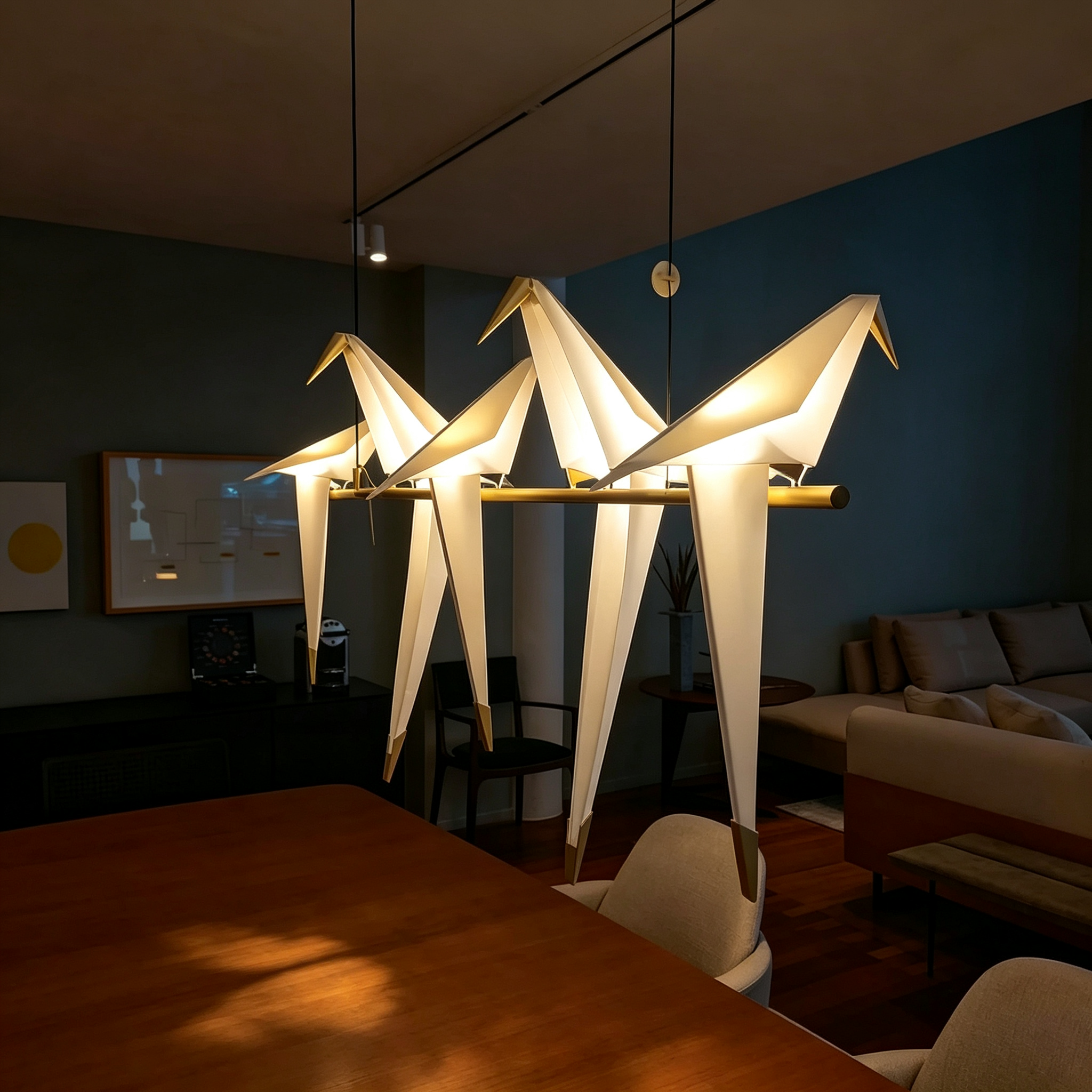 OrigamiFlight LED Bird Chandelier